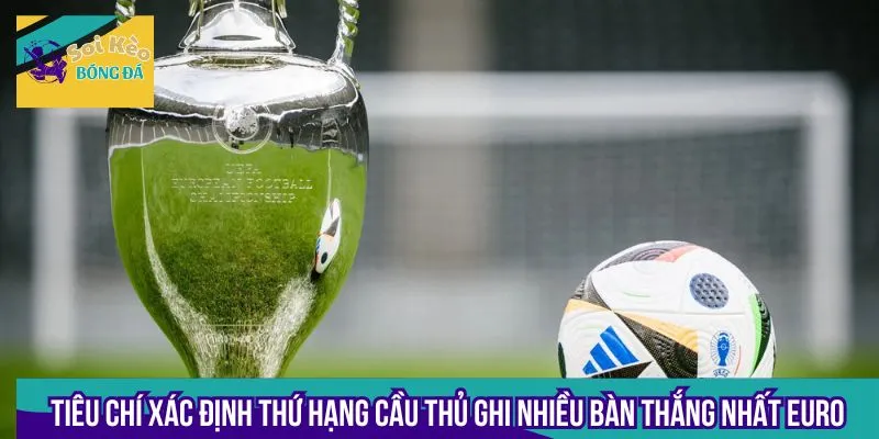 Tiêu chí xác định thứ hạng cầu thủ ghi nhiều bàn thắng nhất Euro