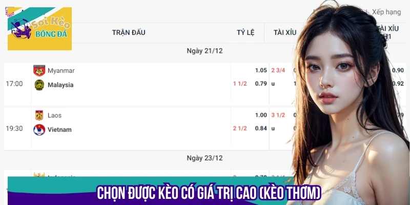 Soi kèo kỹ lưỡng giúp bạn phát hiện và lựa chọn chính xác các kèo thơm